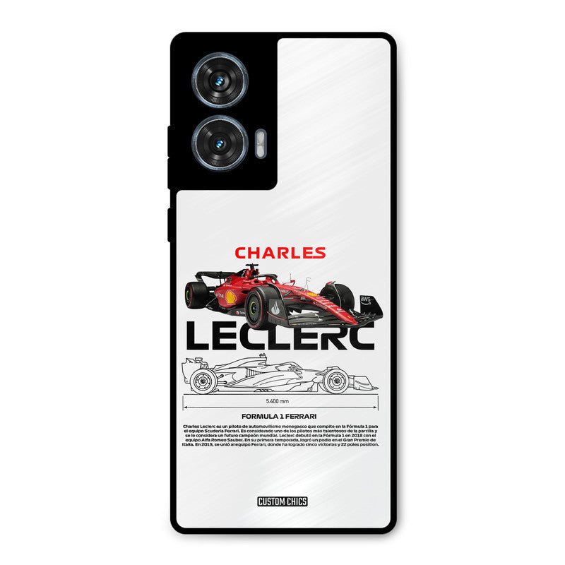 LECLERC Red Moto G96 Mobile Back Cover - Car&Bike PrintShield Case