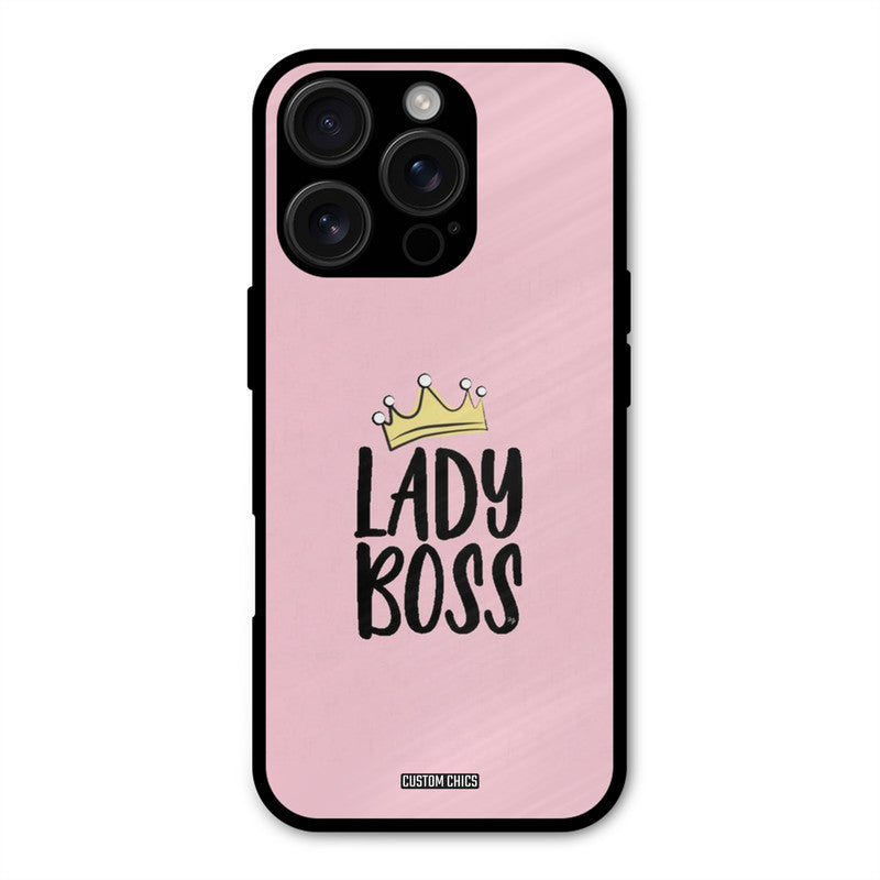 Lady Boss iPhone 16 Pro Max Mobile Back Cover - Cute PrintShield Case