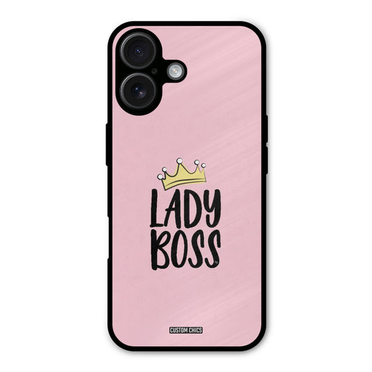 Lady Boss iPhone 16 Plus Mobile Back Cover - Cute PrintShield Case