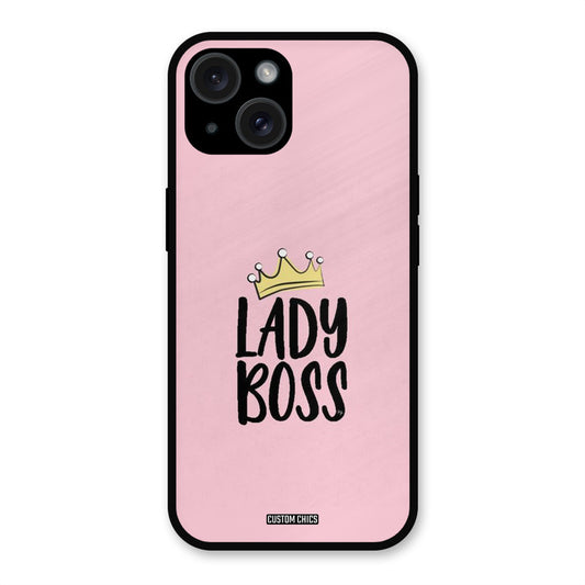 Lady Boss iPhone 15 Plus Mobile Back Cover - Cute PrintShield Case