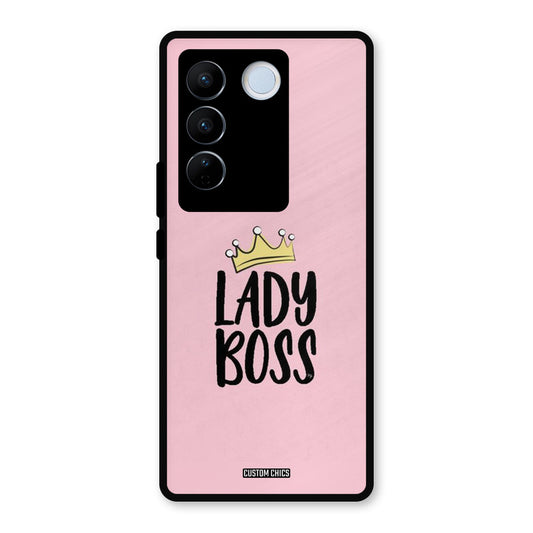 Lady Boss Vivo V27 Pro Mobile Back Cover - Cute PrintShield Case