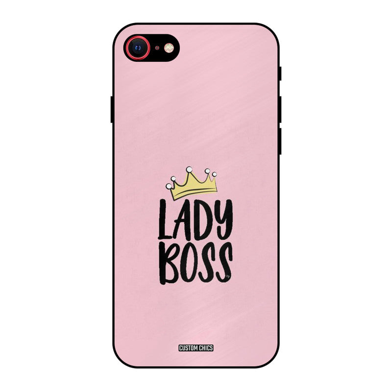 Lady Boss iPhone SE 2020 Mobile Back Cover - Cute PrintShield Case