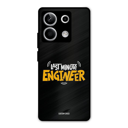 Last Minute Engineer Redmi Note 13 5G Mobile Back Cover - Typography PrintShield Case