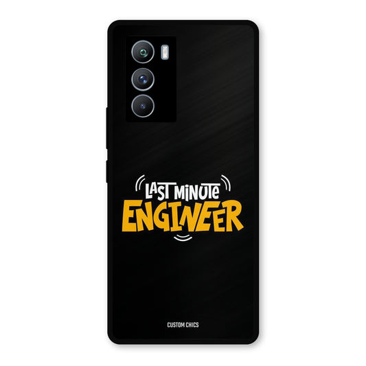 Last Minute Engineer iQOO 9SE Mobile Back Cover - Typography PrintShield Case