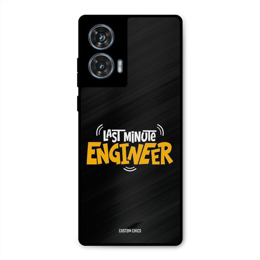 Last Minute Engineer Motorola Edge 50 Fusion Mobile Back Cover - Typography PrintShield Case