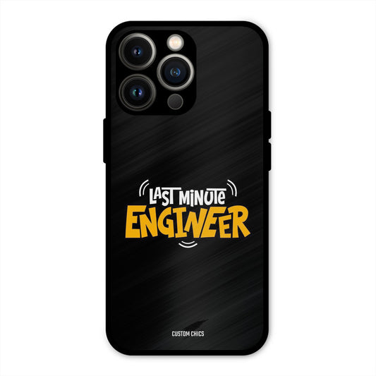 Last Minute Engineer iPhone 13 Pro Mobile Back Cover - Typography PrintShield Case