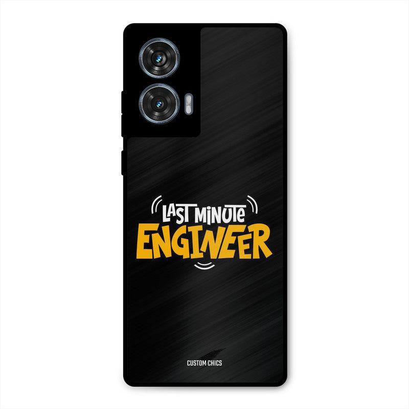 Last Minute Engineer Moto G96 Mobile Back Cover - Typography PrintShield Case