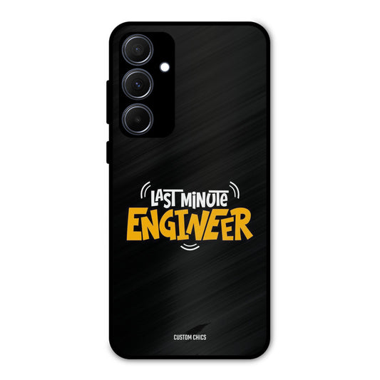 Last Minute Engineer Samsung Galaxy A35 5G Mobile Back Cover - Typography PrintShield Case