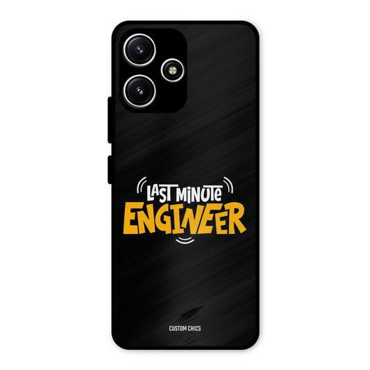 Last Minute Engineer Redmi 12 5G Mobile Back Cover - Typography PrintShield Case