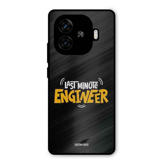 Last Minute Engineer iQoo Z9 Turbo Mobile Back Cover - Typography PrintShield Case