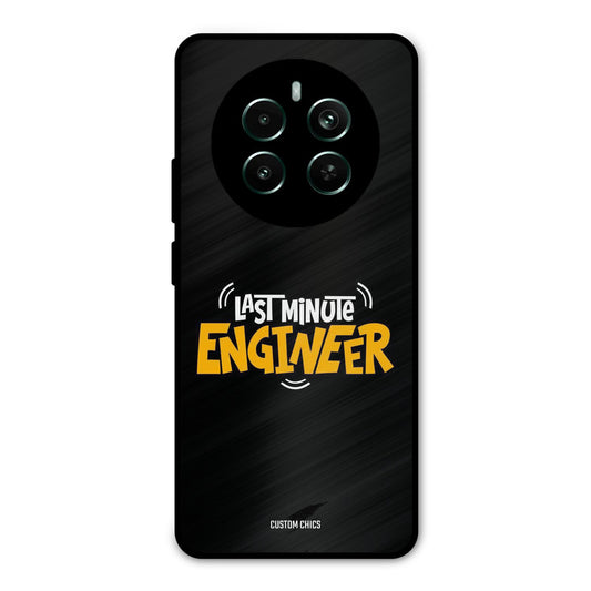 Last Minute Engineer Realme 12 Plus Mobile Back Cover - Typography PrintShield Case