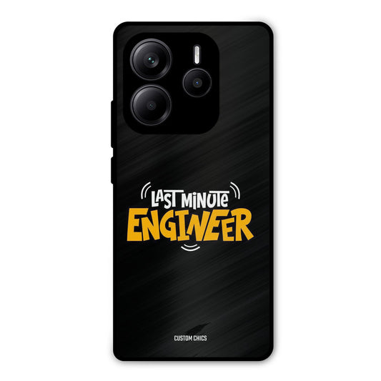 Last Minute Engineer Redmi Note 14 Mobile Back Cover - Typography PrintShield Case