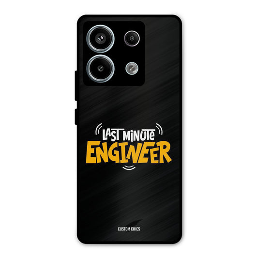 Last Minute Engineer Redmi Note 13 Pro 5G Mobile Back Cover - Typography PrintShield Case