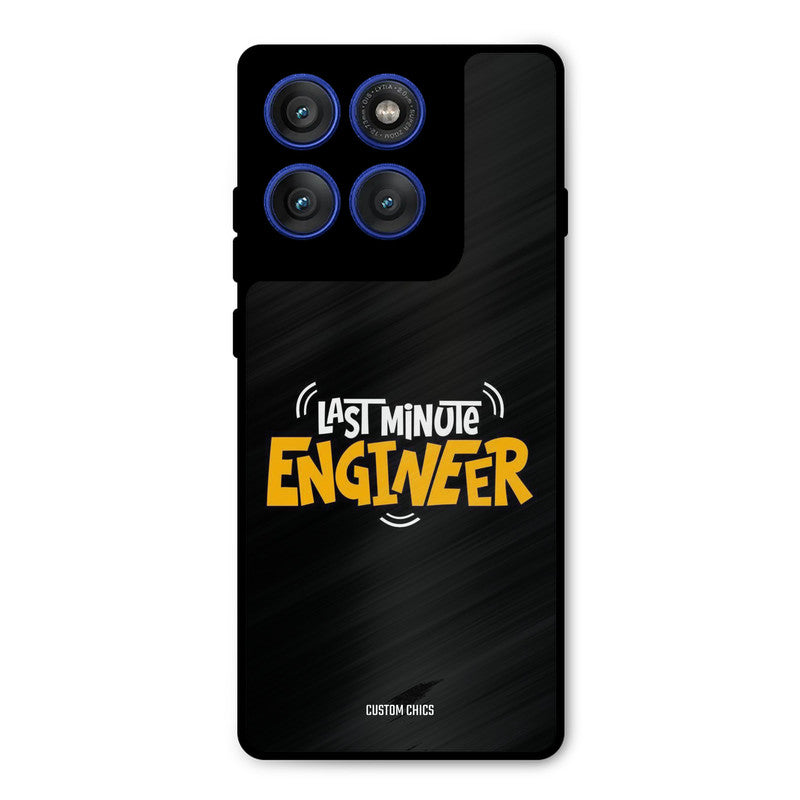 Last Minute Engineer Motorola Edge 60 Pro Mobile Back Cover - Typography PrintShield Case