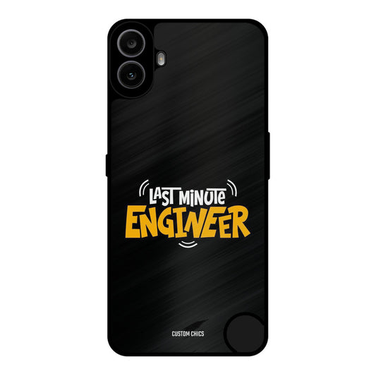 Last Minute Engineer Nothing CMF Phone 1 Mobile Back Cover - Typography PrintShield Case
