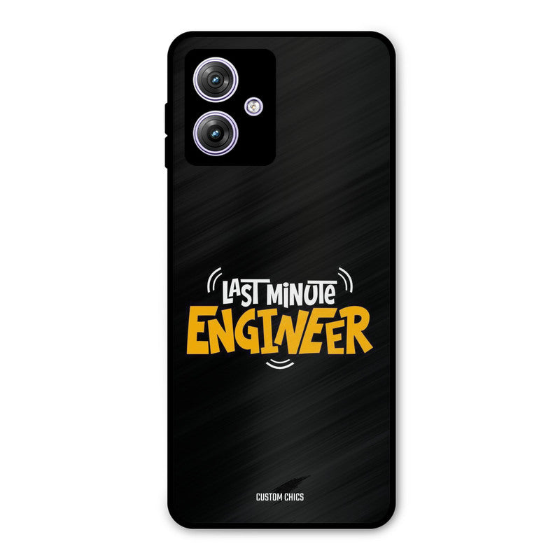 Last Minute Engineer Moto G54 Mobile Back Cover - Typography PrintShield Case