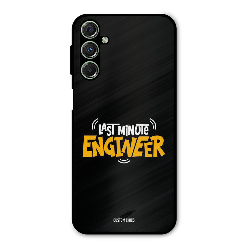 Last Minute Engineer Samsung Galaxy M34 Mobile Back Cover - Typography PrintShield Case