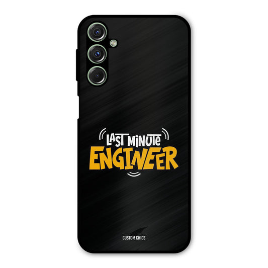 Last Minute Engineer Samsung Galaxy M34 Mobile Back Cover - Typography PrintShield Case