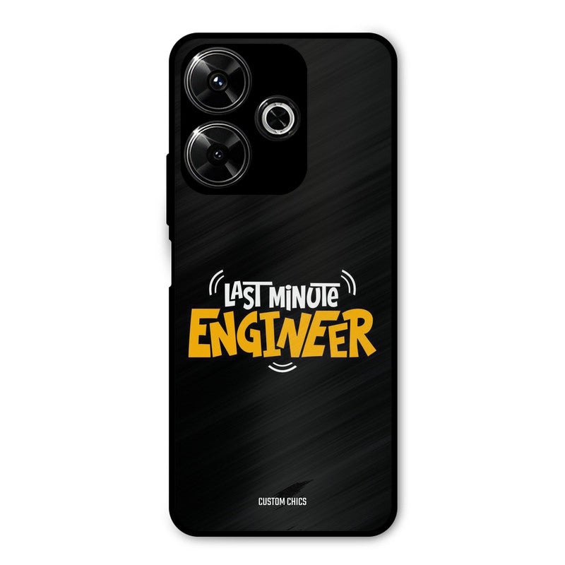 Last Minute Engineer Redmi 13 5G Mobile Back Cover - Typography PrintShield Case