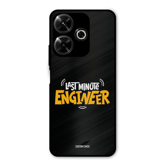 Last Minute Engineer Redmi 13 5G Mobile Back Cover - Typography PrintShield Case