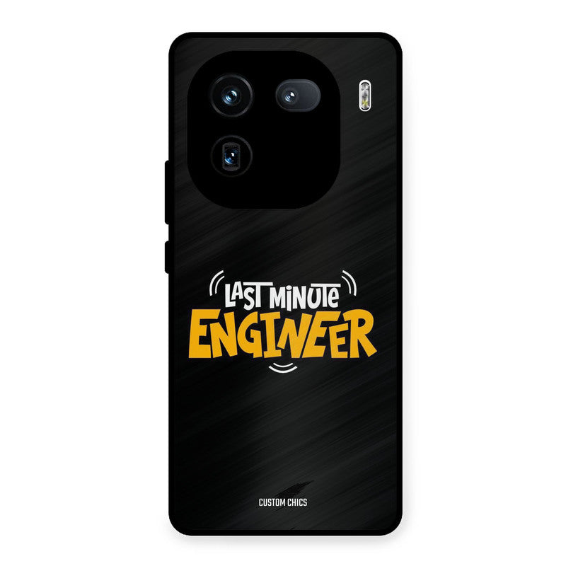 Last Minute Engineer iQOO 12 Mobile Back Cover - Typography PrintShield Case