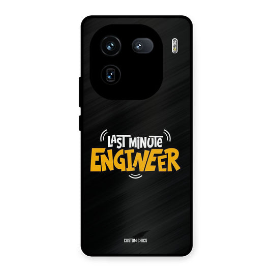 Last Minute Engineer iQOO 12 Mobile Back Cover - Typography PrintShield Case