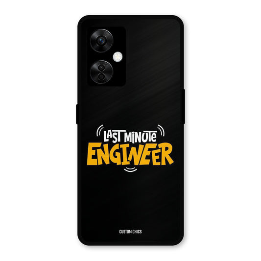 Last Minute Engineer OnePlus Nord CE 3 Lite Mobile Back Cover - Typography PrintShield Case