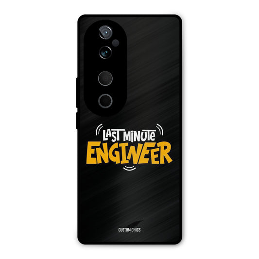 Last Minute Engineer Vivo V40 Mobile Back Cover - Typography PrintShield Case