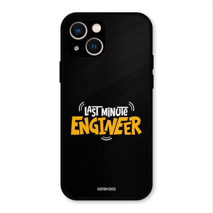 Last Minute Engineer iPhone 13 Mobile Back Cover - Typography PrintShield Case