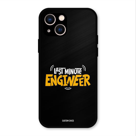 Last Minute Engineer iPhone 13 Mobile Back Cover - Typography PrintShield Case