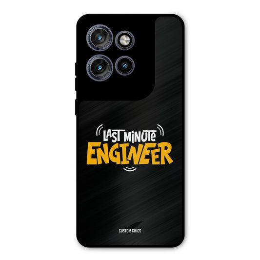 Last Minute Engineer Motorola Edge 50 Neo Mobile Back Cover - Typography PrintShield Case
