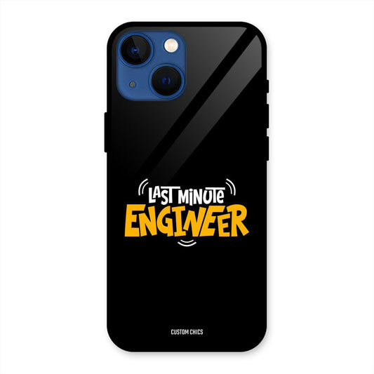 Last Minute Engineer iPhone 13 Mini Mobile Back Cover - Typography PrintShield Case