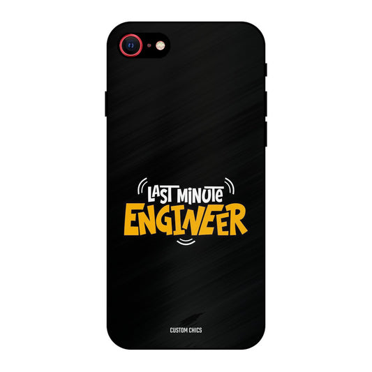 Last Minute Engineer iPhone SE 2020 Mobile Back Cover - Typography PrintShield Case
