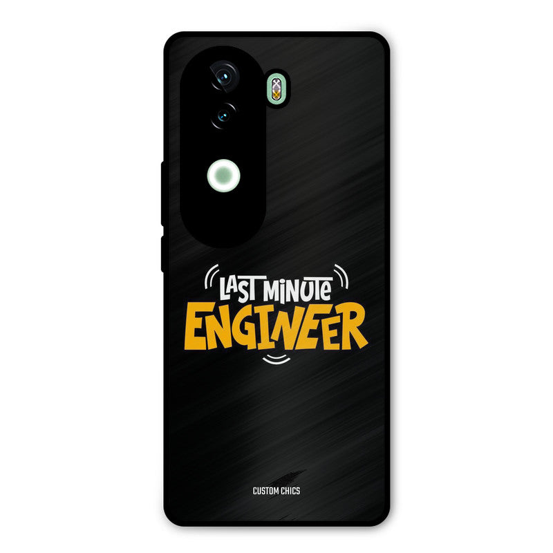 Last Minute Engineer iQOO Z9s Mobile Back Cover - Typography PrintShield Case