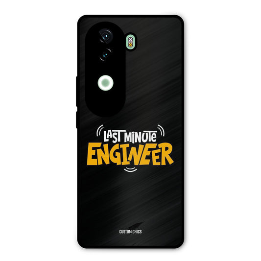 Last Minute Engineer iQOO Z9s Mobile Back Cover - Typography PrintShield Case
