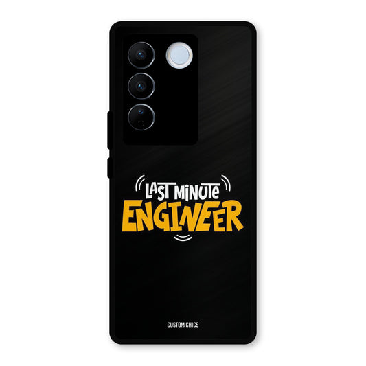 Last Minute Engineer Vivo V27 Pro Mobile Back Cover - Typography PrintShield Case
