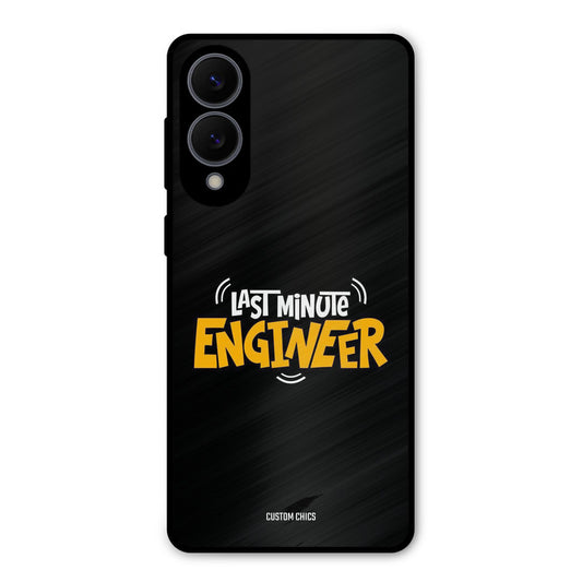 Last Minute Engineer Samsung Galaxy S25 Edge Mobile Back Cover - Typography PrintShield Case