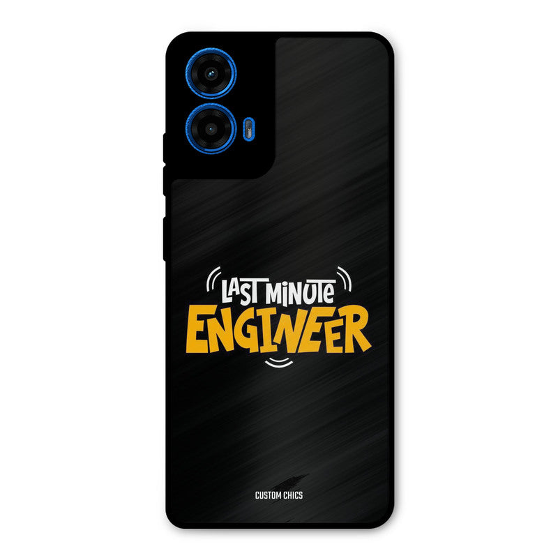 Last Minute Engineer Moto G45 Mobile Back Cover - Typography PrintShield Case