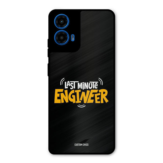 Last Minute Engineer Moto G45 Mobile Back Cover - Typography PrintShield Case