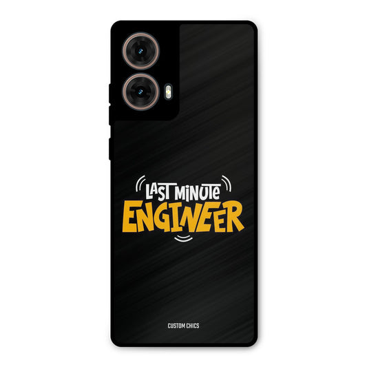 Last Minute Engineer Moto G85 Mobile Back Cover - Typography PrintShield Case