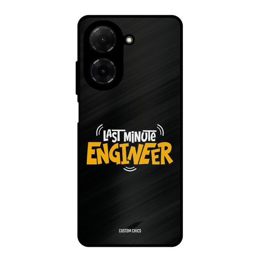 Last Minute Engineer Poco C71 Mobile Back Cover - Typography PrintShield Case