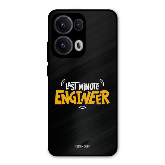 Last Minute Engineer Oppo Reno 13 Pro 5G Mobile Back Cover - Typography PrintShield Case