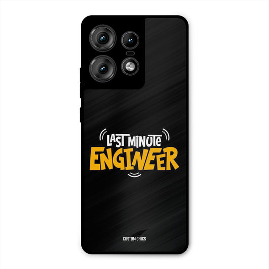 Last Minute Engineer Motorola Edge 50 Pro Mobile Back Cover - Typography PrintShield Case