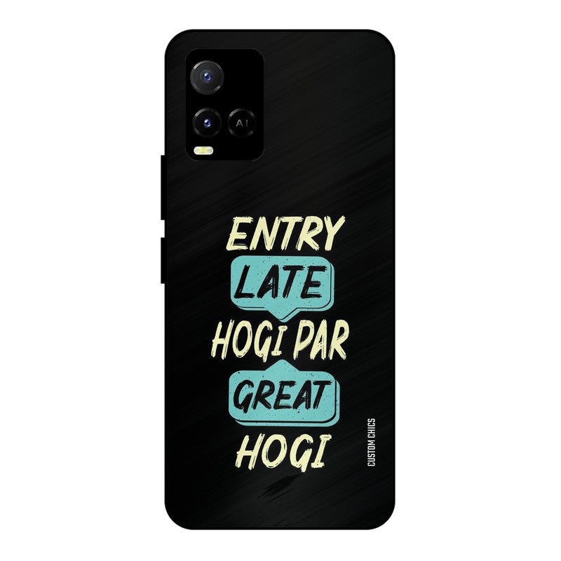 Late And Great Vivo Y33s Mobile Back Cover - Typography PrintShield Case