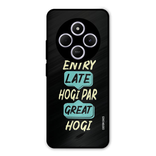 Late And Great Poco C75 Mobile Back Cover - Typography PrintShield Case