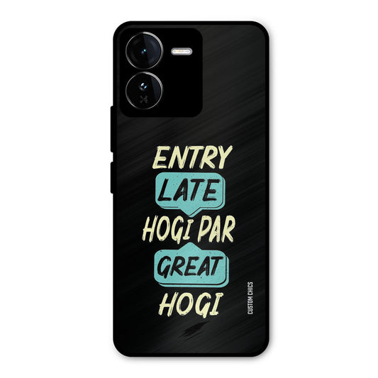 Late And Great iQOO Z9 Mobile Back Cover - Typography PrintShield Case