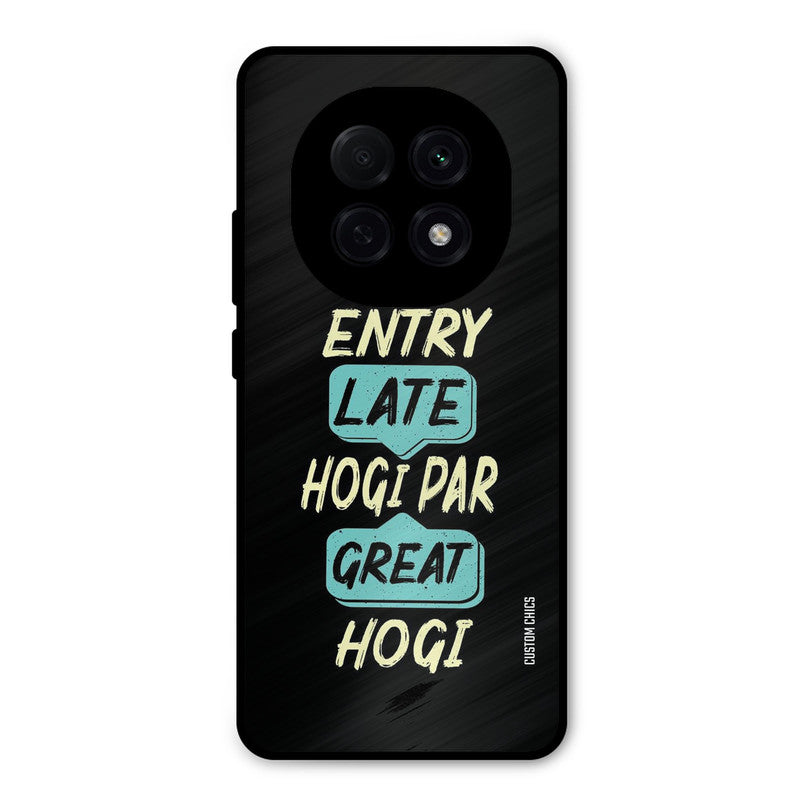 Late And Great Oppo F29 Pro Mobile Back Cover - Typography PrintShield Case