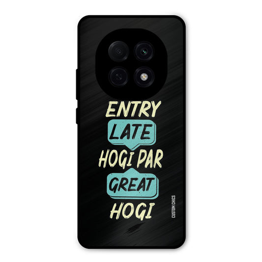 Late And Great Oppo F29 Pro Mobile Back Cover - Typography PrintShield Case