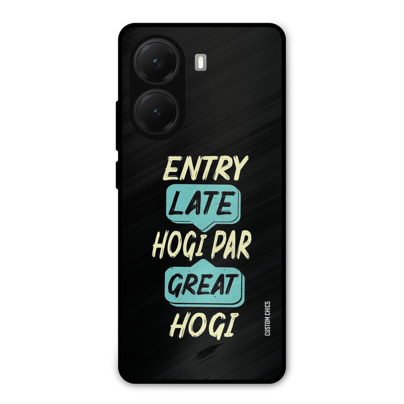 Late And Great Poco X7 Pro Mobile Back Cover - Typography PrintShield Case