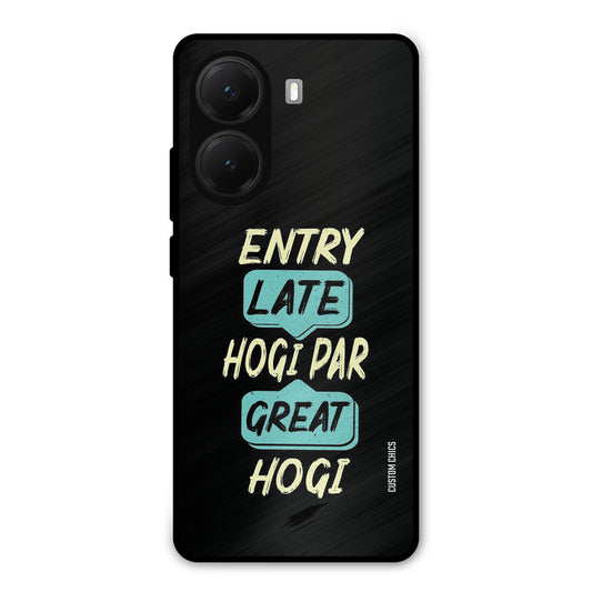 Late And Great Poco X7 Pro Mobile Back Cover - Typography PrintShield Case